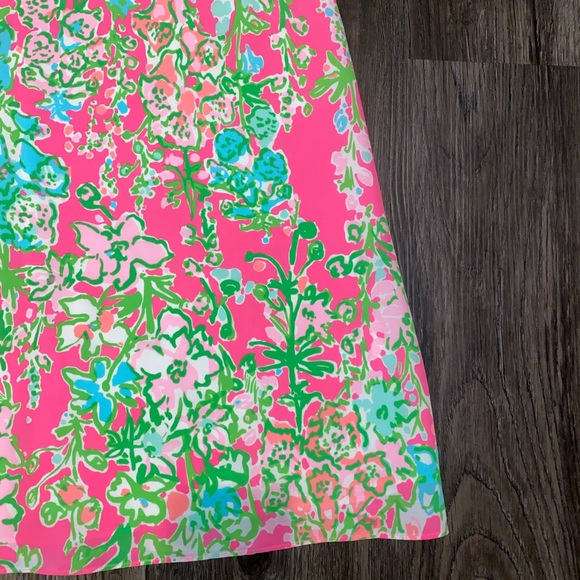 Lilly Pulitzer Dusk Silk Dress in Flamingo Pink Southern Charm print - Picture 5 of 8